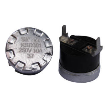 China KSD301 Boiler Bimetal Disc Thermostat 16A 250V With Quick Make / Quick Break Action supplier